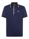 Billionaire short-sleeved jersey polo shirt - Blue