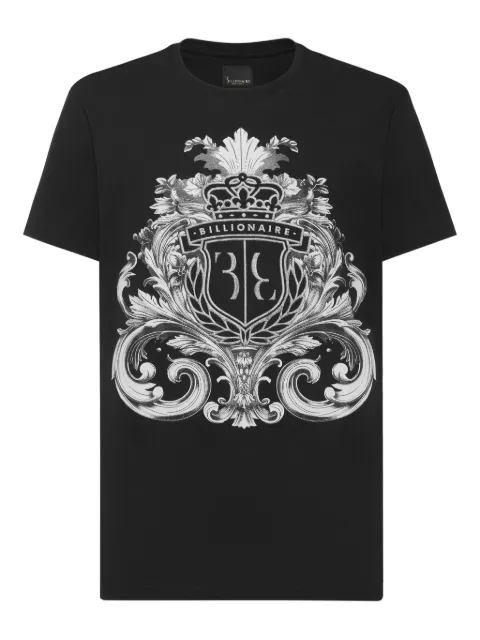 Billionaire playera con distintivo estampado