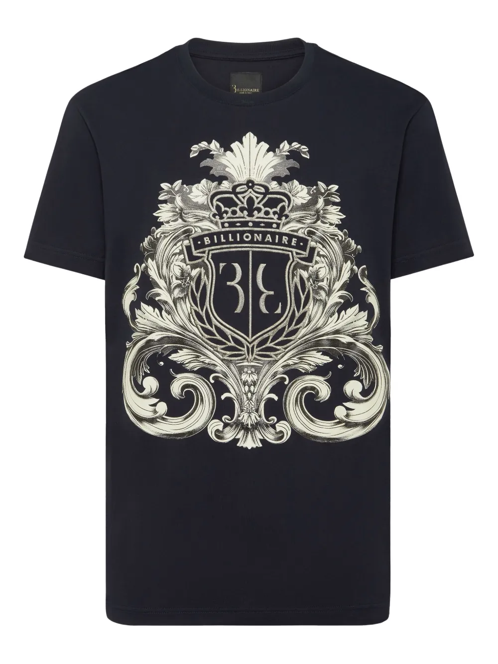 Billionaire crest-print T-shirt | Blue | Image 1