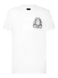 Billionaire crest-print T-shirt - White