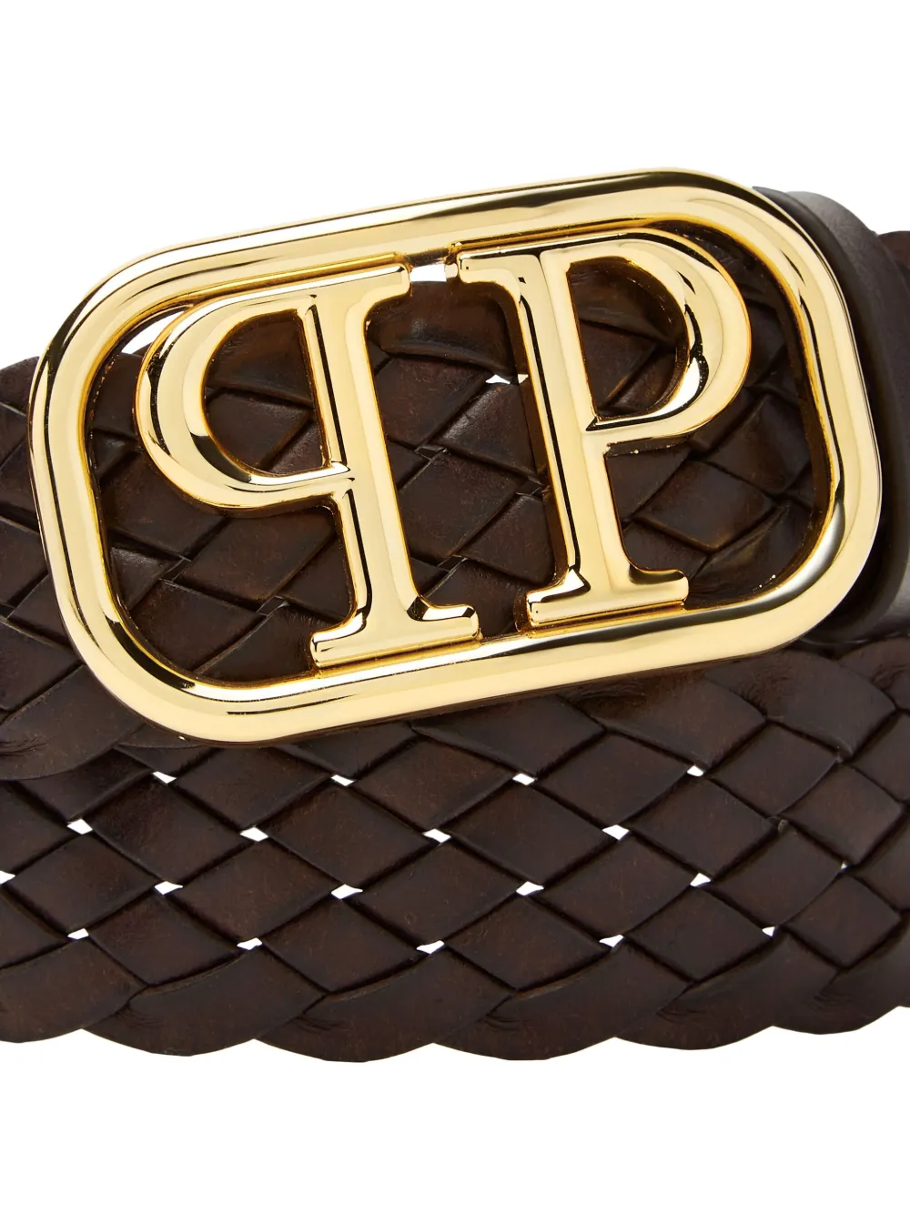 Philipp Plein Leren riem Bruin