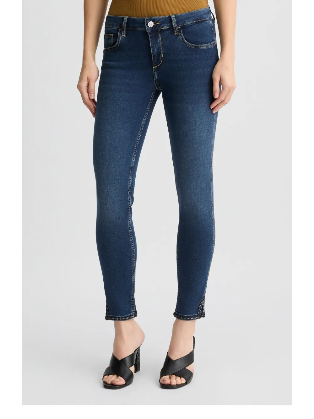 Shop Liu •jo Skinny Jeans In Blue
