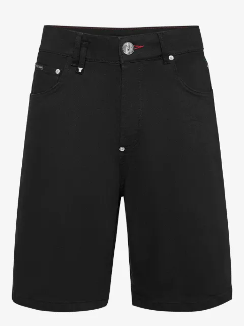 Philipp Plein shorts de mezclilla Formentera Skull