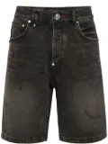 Philipp Plein Formentera Skulls denim shorts - Grey