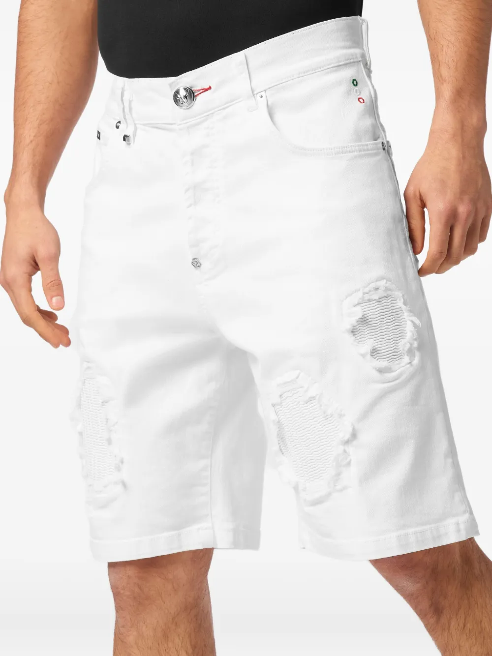 Philipp Plein Denim shorts Wit