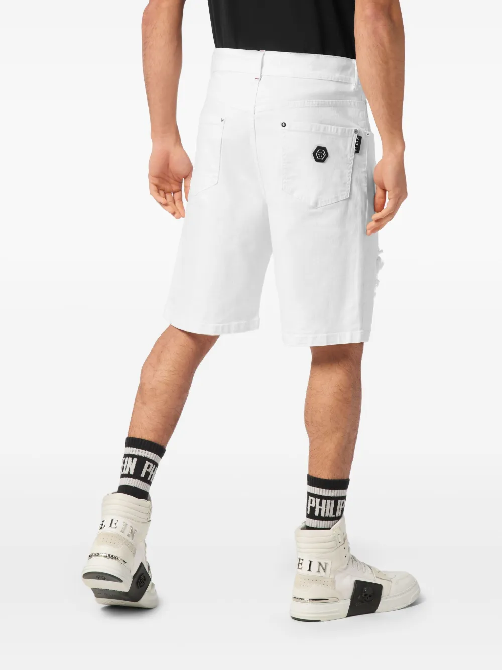 Philipp Plein Denim shorts Wit