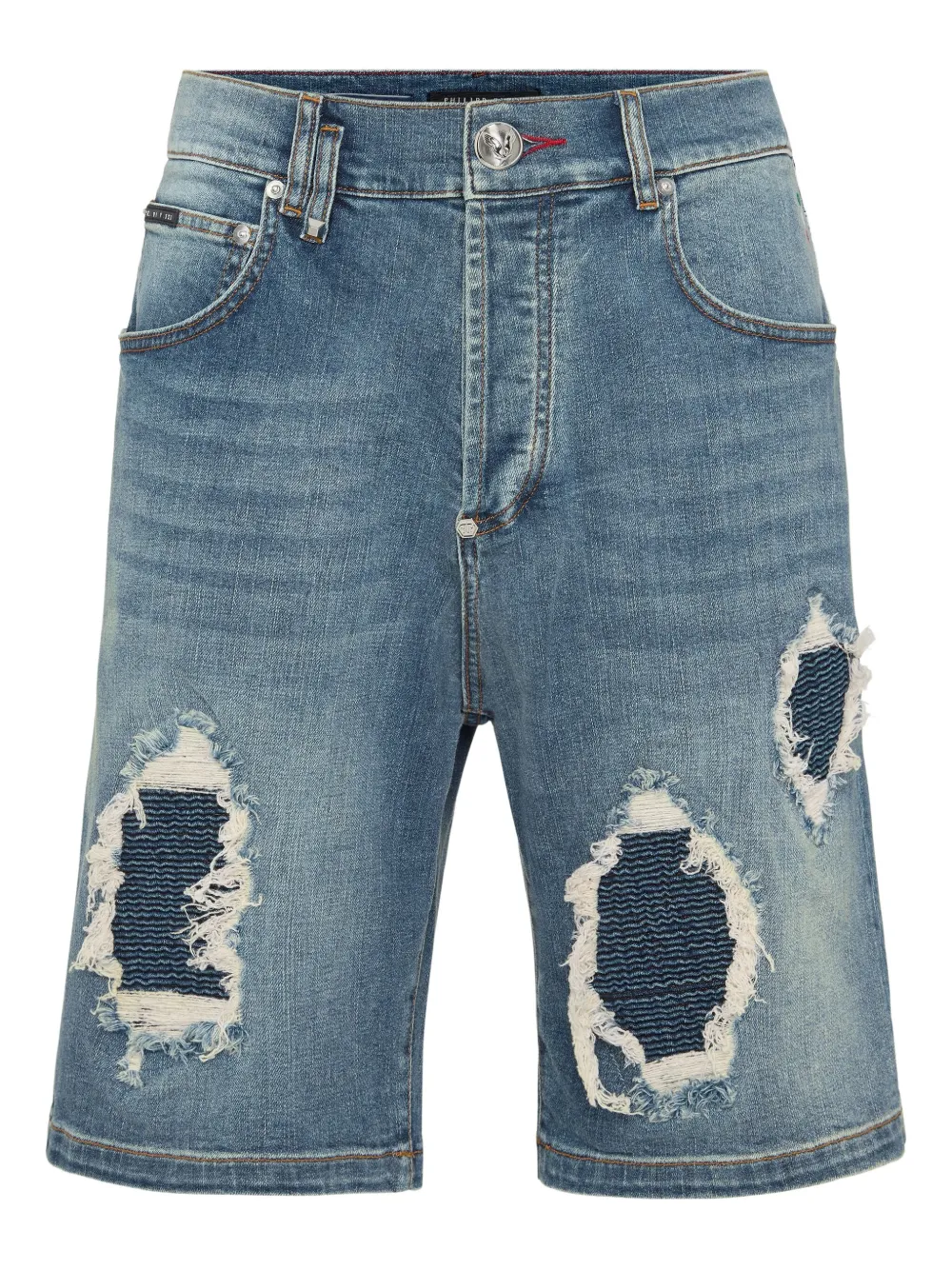 Philipp Plein Denim shorts Blauw