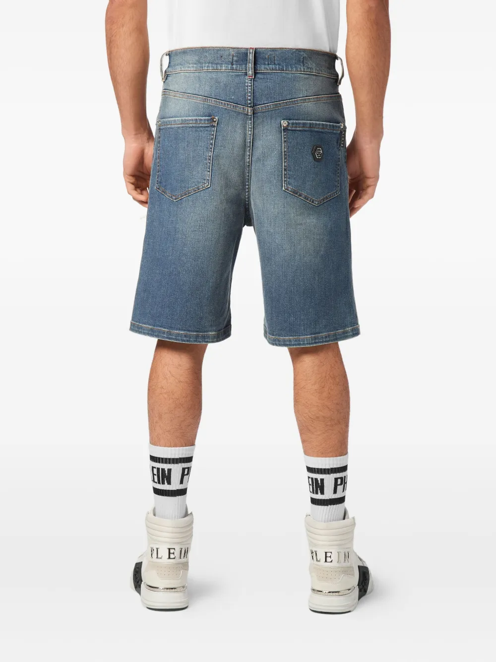 Philipp Plein Denim shorts Blauw