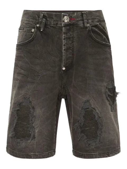 Philipp Plein distressed shorts