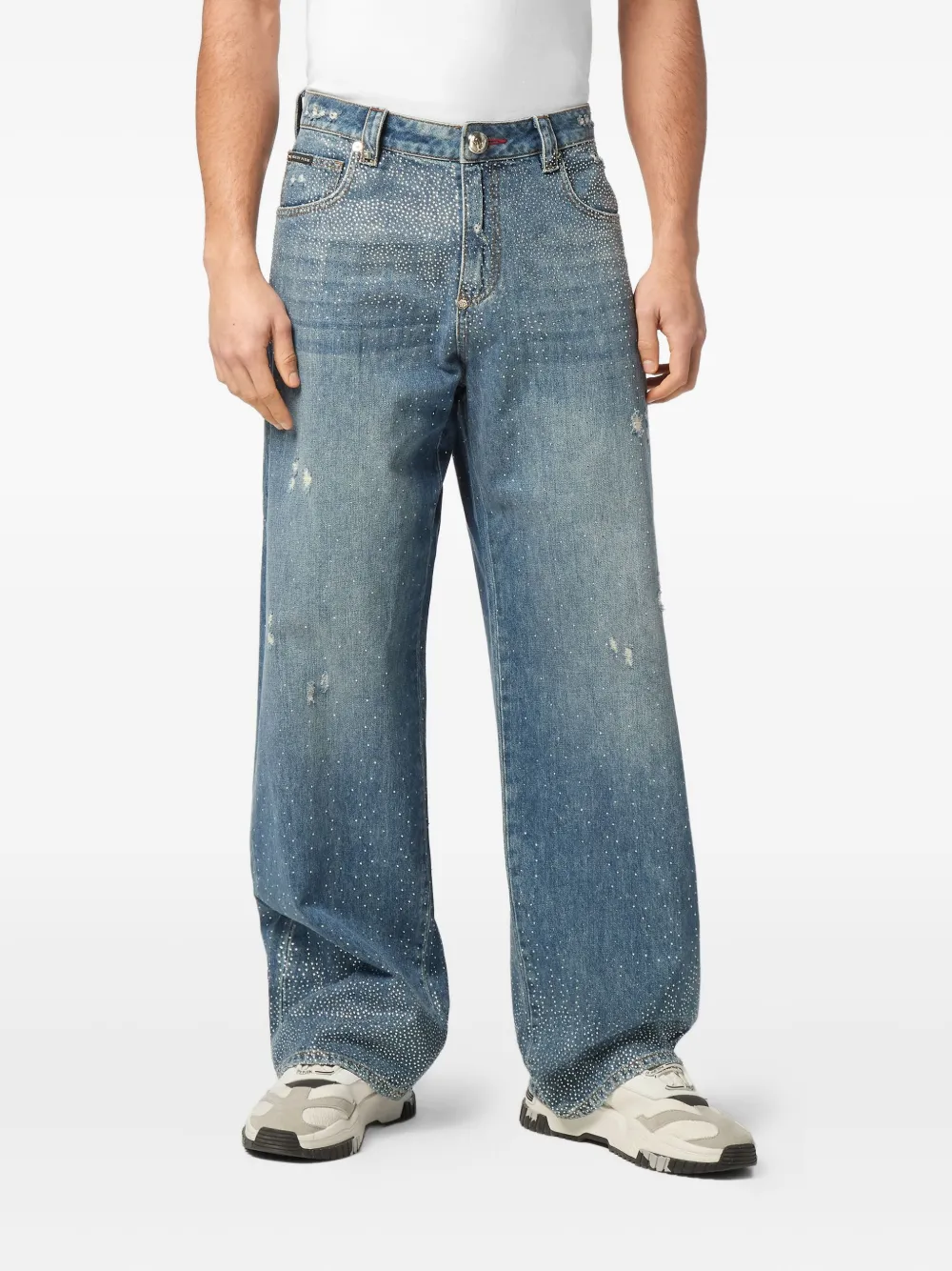 Philipp Plein Beach Boy jeans Blauw