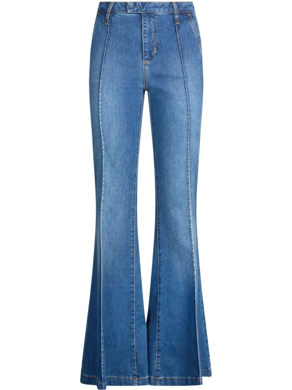 High-rise flared jeans