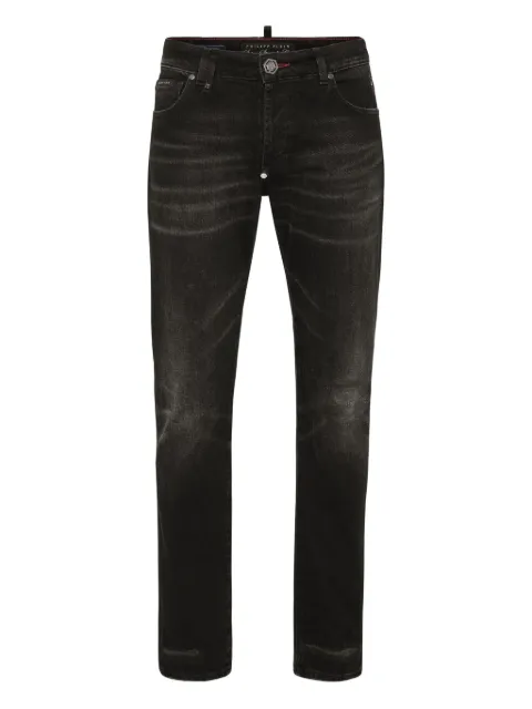 Philipp Plein jeans con efecto desgastado