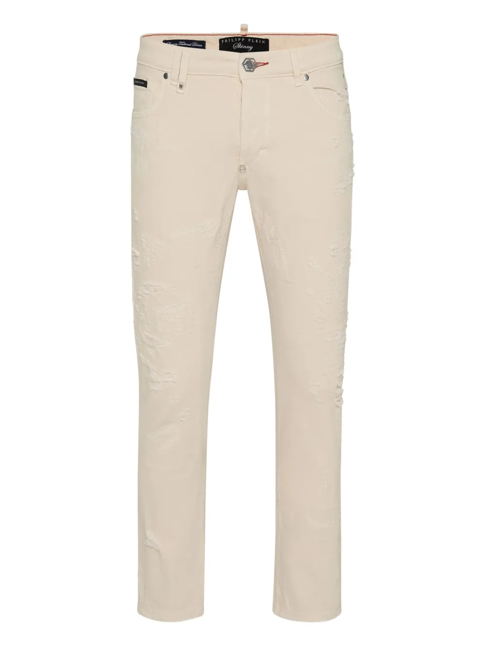 Philipp Plein logo-patch jeans - ニュートラル Philipp Plein logo-patch jeans - ニュートラル