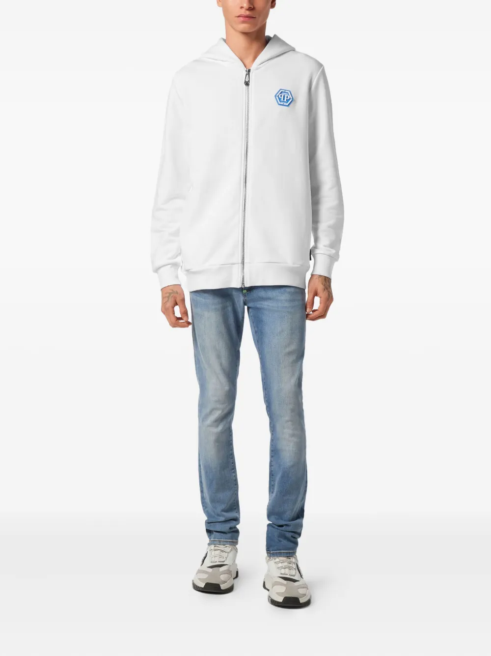 Philipp Plein logo-print zip-up hoodie | Hoodies | Image 2