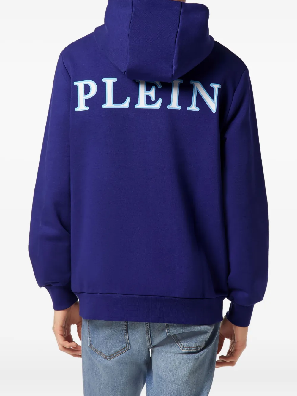 Philipp Plein Hoodie met rits Blauw