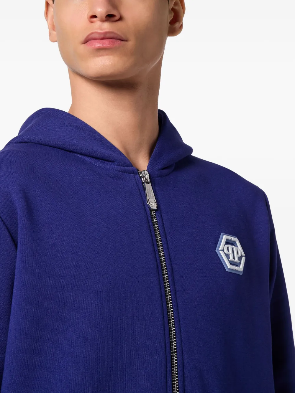 Philipp Plein Hoodie met rits Blauw
