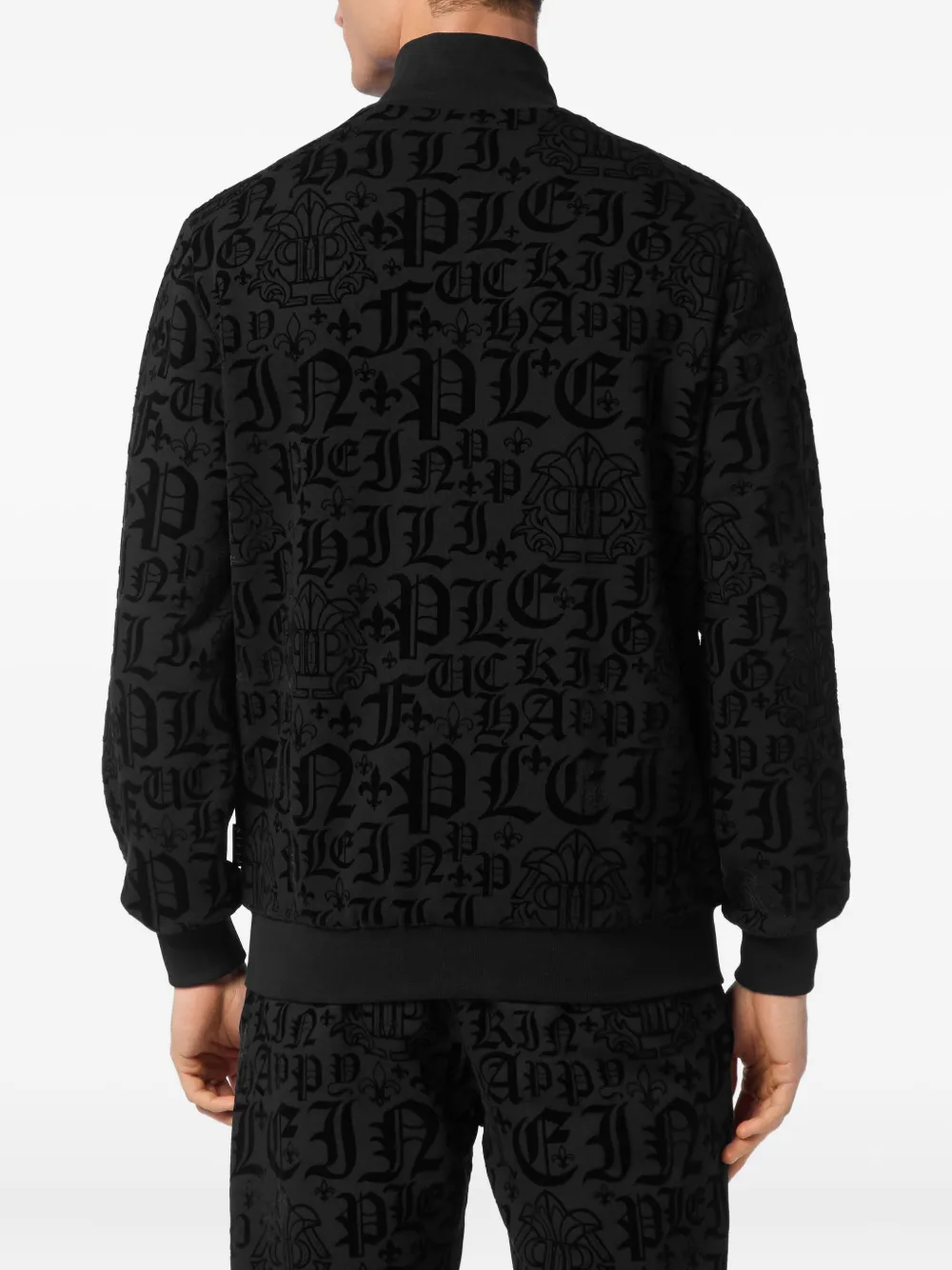 Philipp Plein Gothic Plein trainingsjack Zwart
