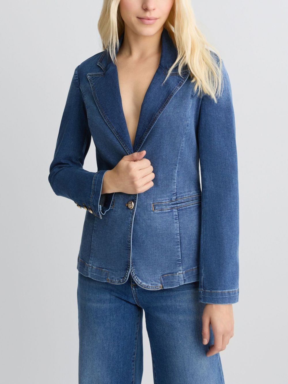 LIU JO Denim blazer Blauw