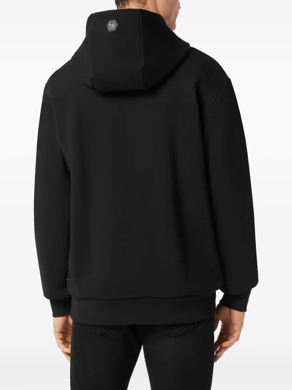 Philipp Plein Coursive hoodie Zwart