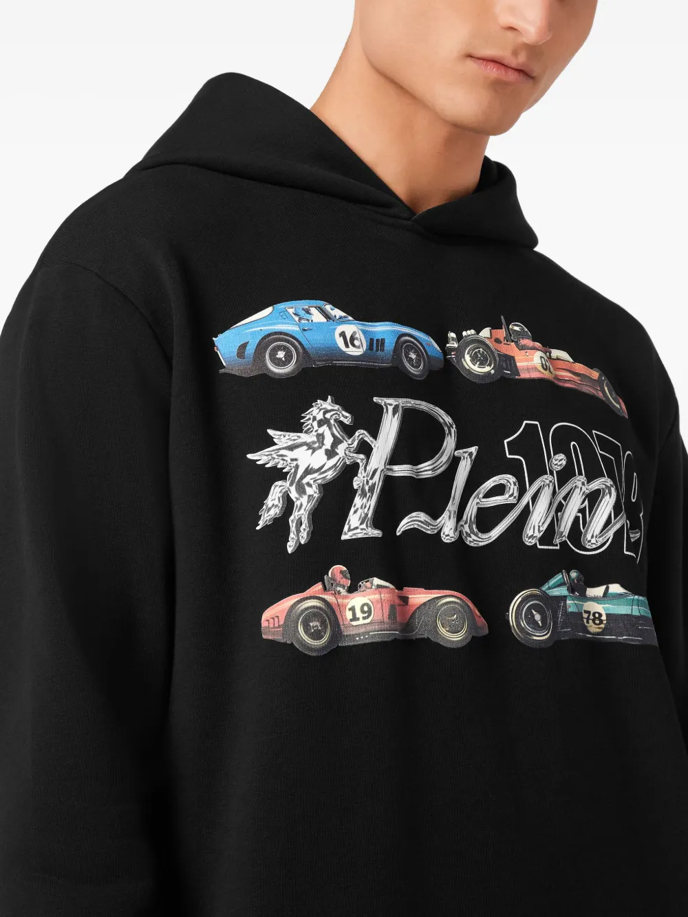 Philipp Plein Hoodie met grafische print Zwart
