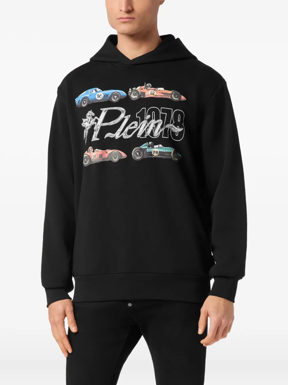 Philipp Plein Hoodie met grafische print Zwart