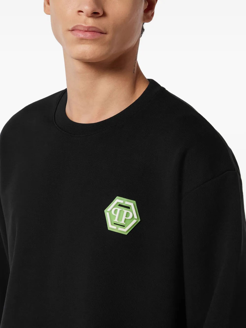 Philipp Plein Katoenen sweater Zwart