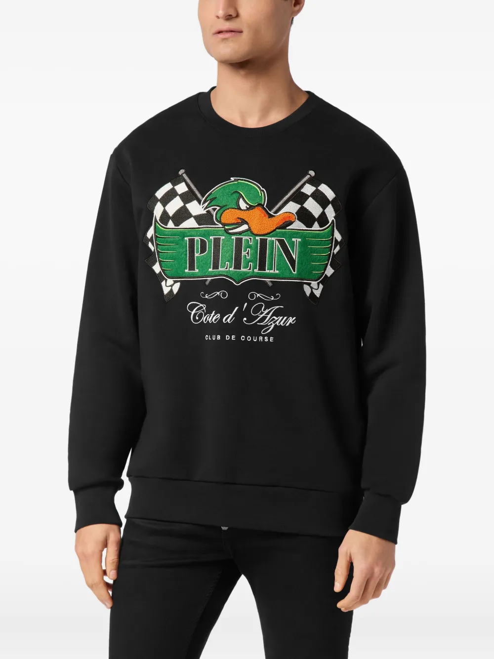 Philipp Plein Duck sweater Zwart