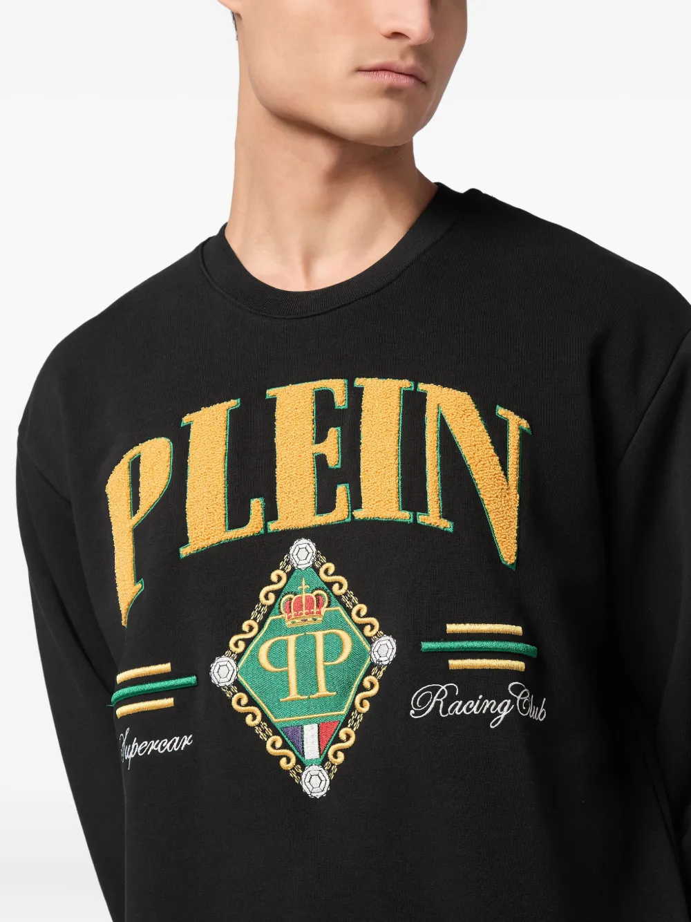 Philipp Plein Supercar sweater Zwart