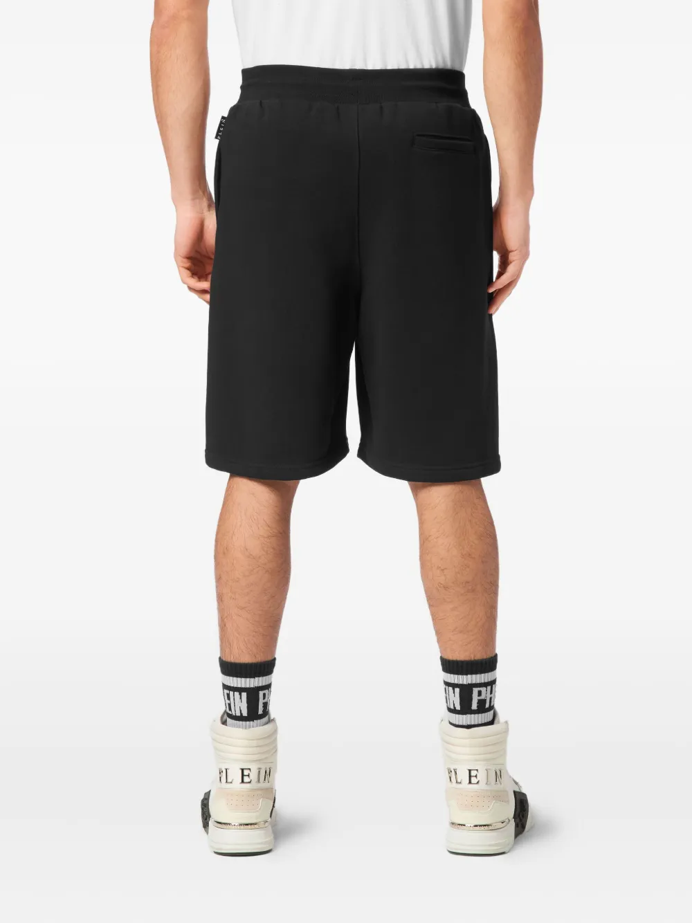 Philipp Plein Trainingsshorts met logoprint Zwart