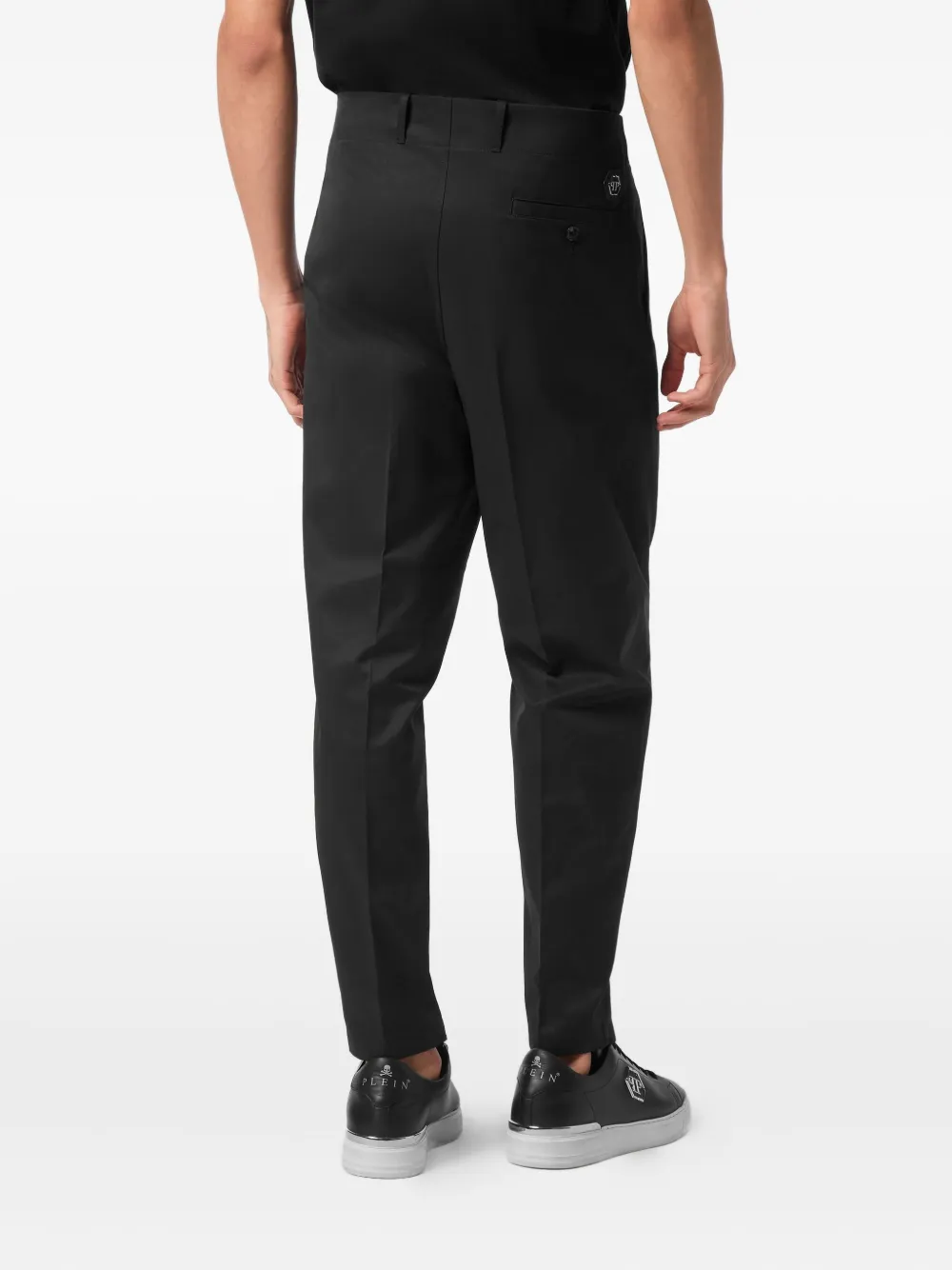 Philipp Plein Chino met toelopende pijpen Zwart