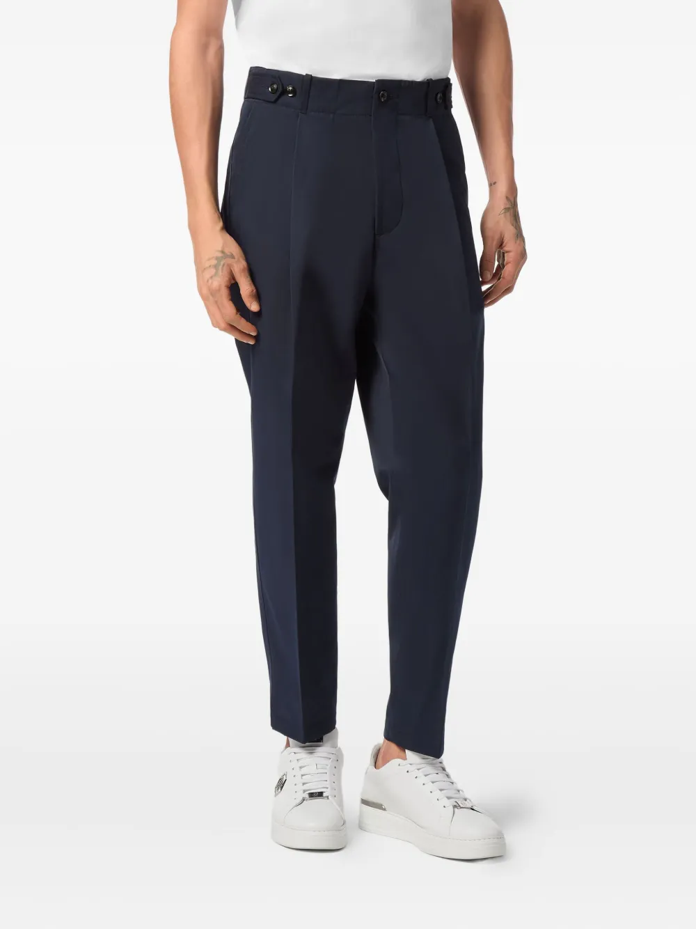 Philipp Plein Broek met toelopende pijpen Blauw