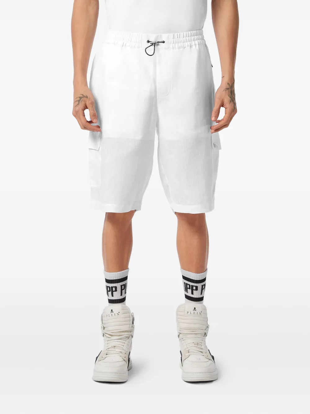 Philipp Plein Katoenen shorts Wit