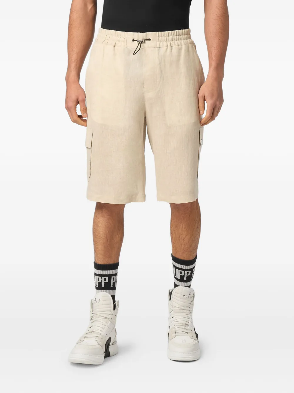 Philipp Plein Coolkid cargo shorts Beige