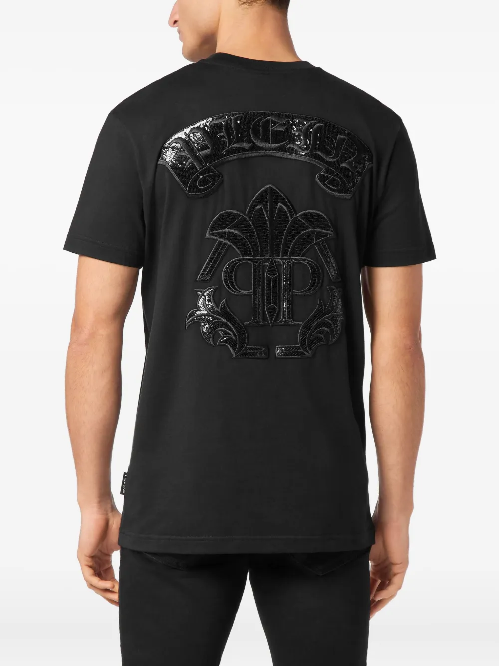 Philipp Plein Katoenen T-shirt Zwart