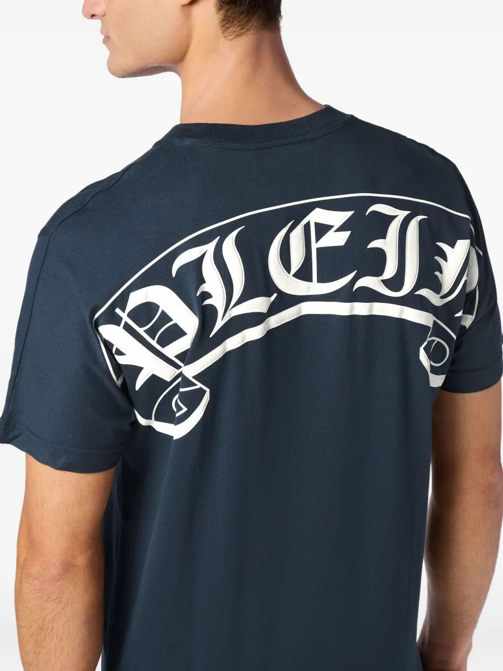 Philipp Plein back-logo crew-neck T-shirt Blauw