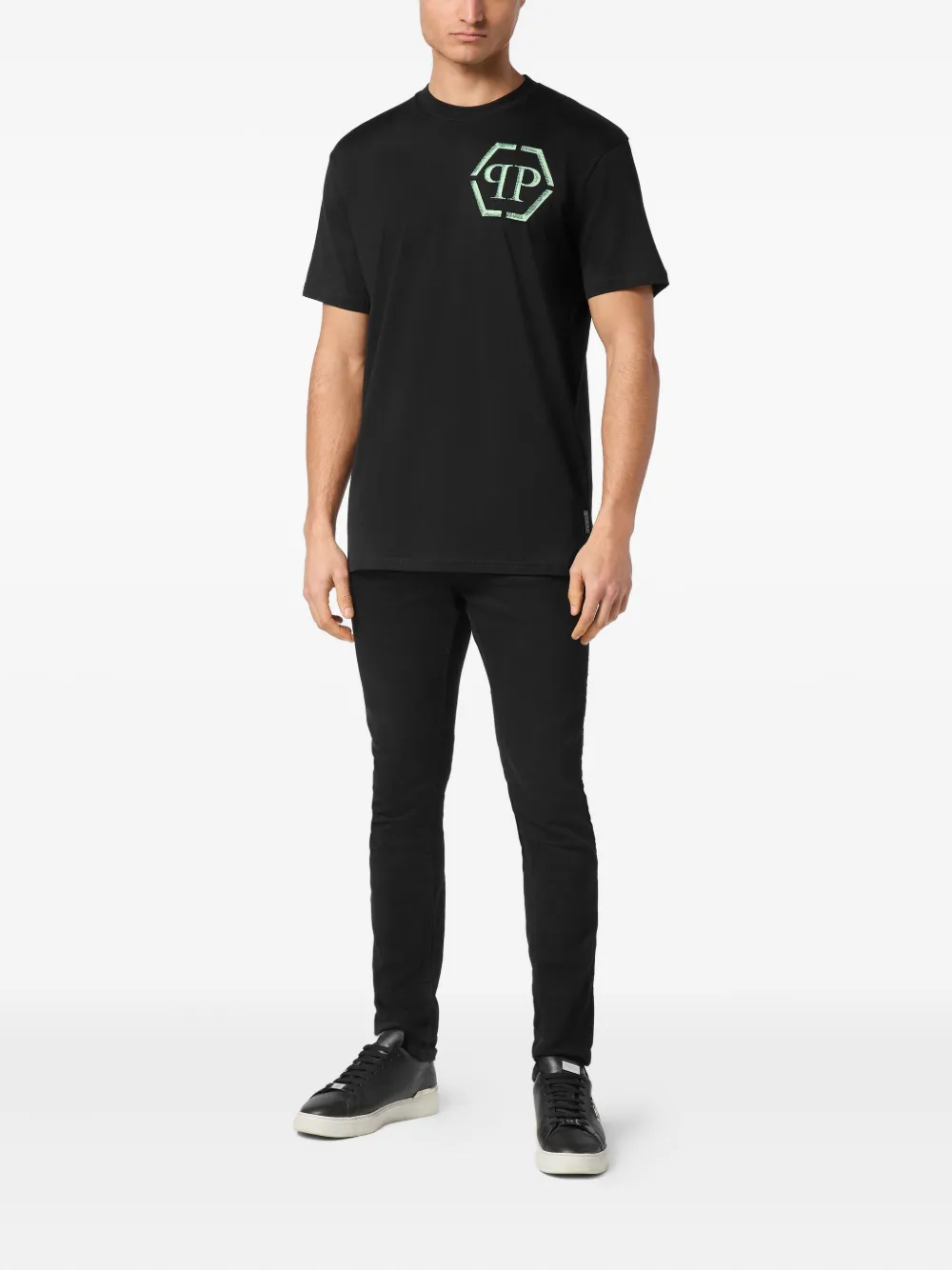 Philipp Plein Hexagon T-shirt - Zwart