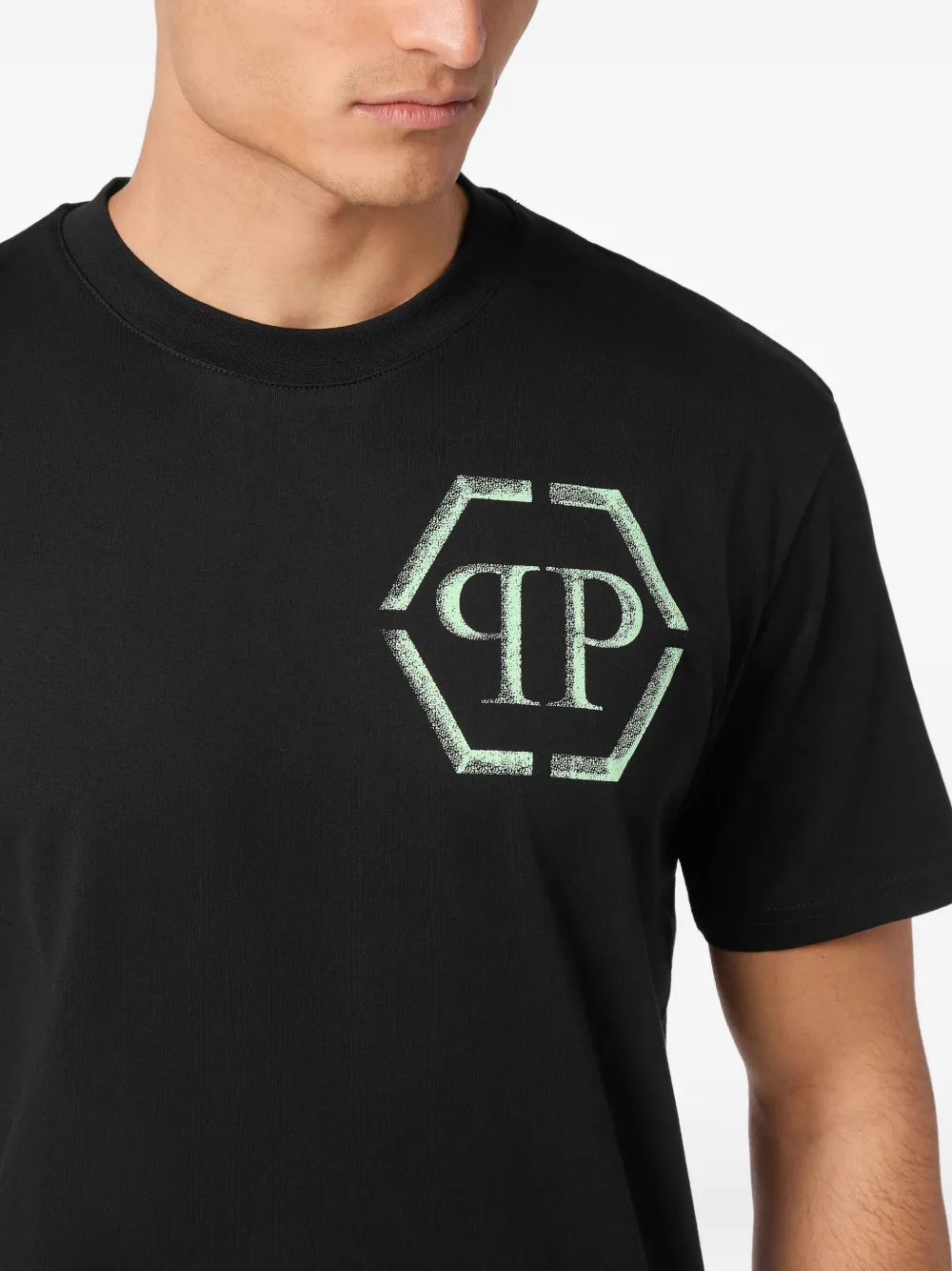 Philipp Plein Hexagon T-shirt Zwart