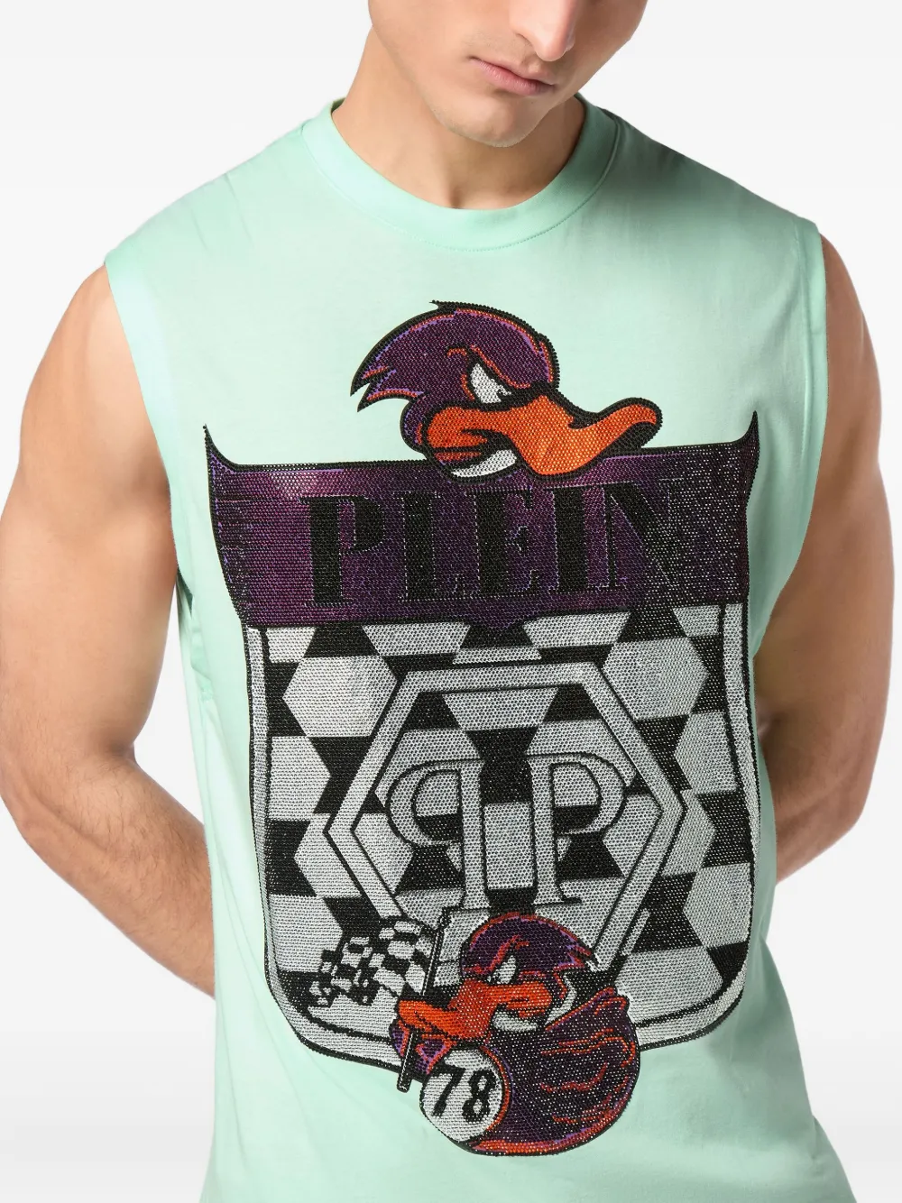 Philipp Plein Tanktop met logoprint Groen