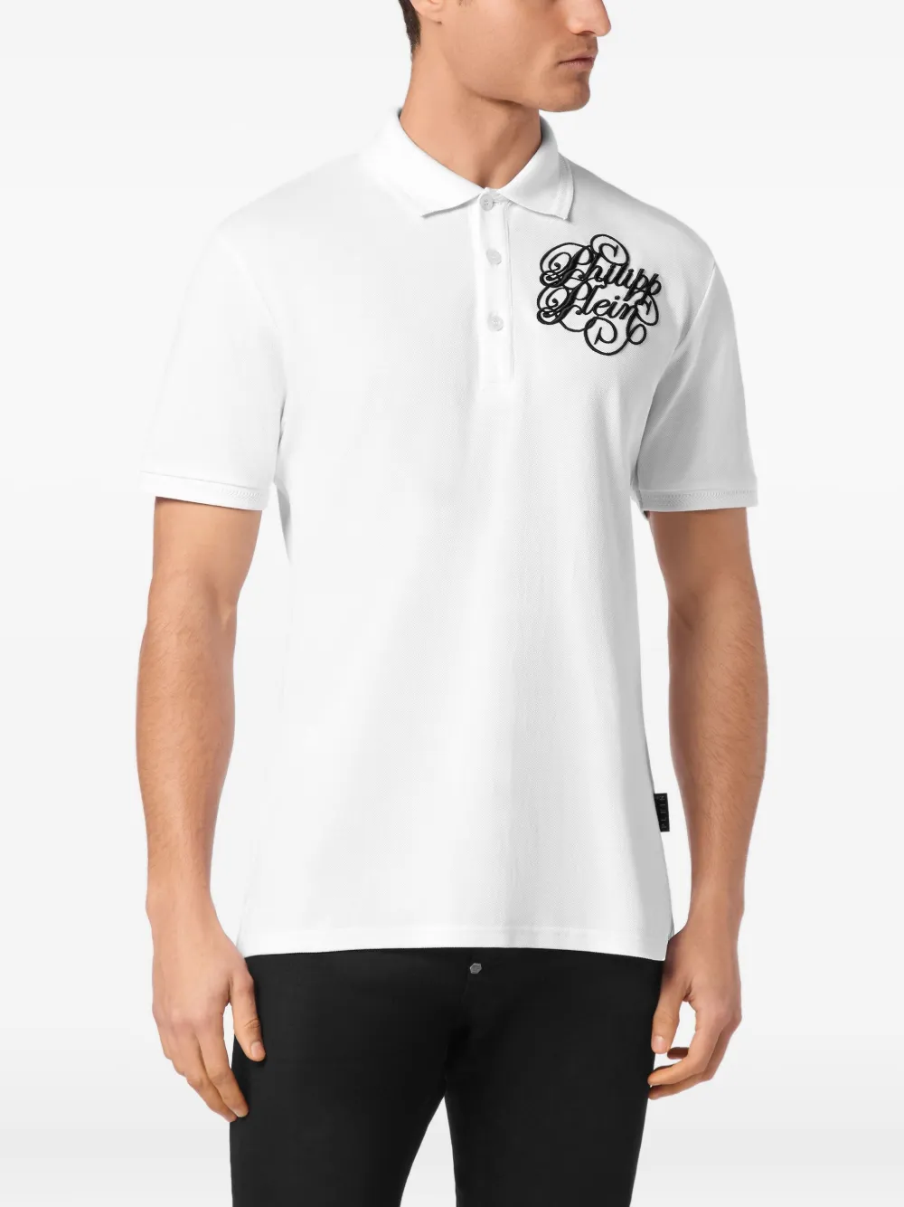 Philipp Plein Coursive poloshirt Wit