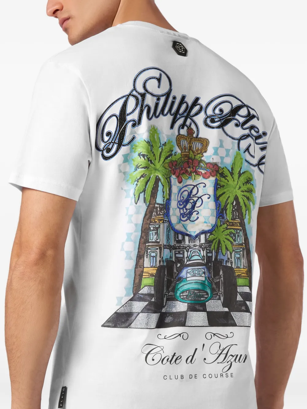 Philipp Plein Club The Course T-shirt Wit