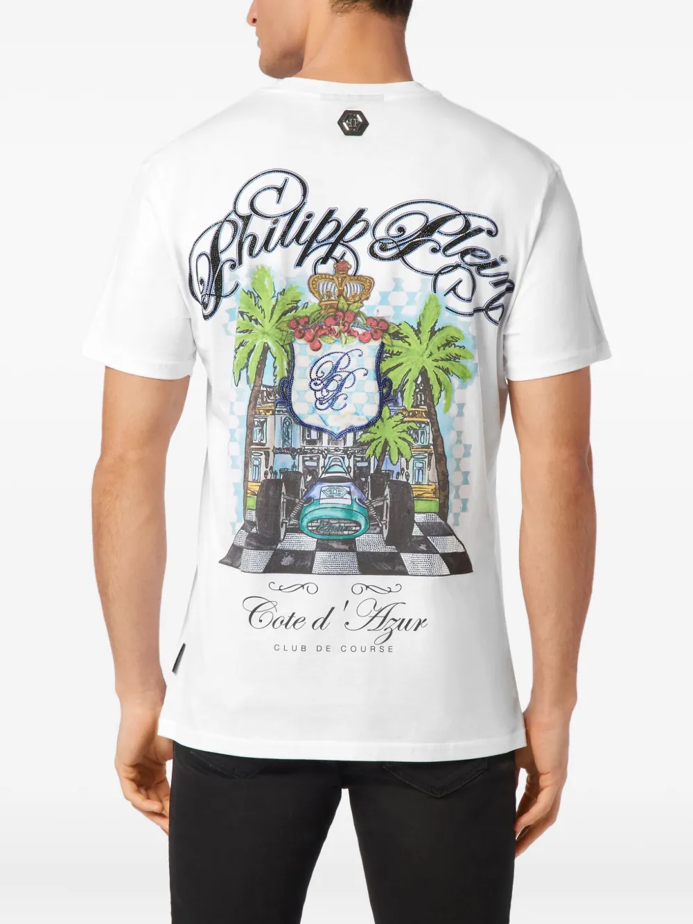 Philipp Plein Club The Course T-shirt Wit