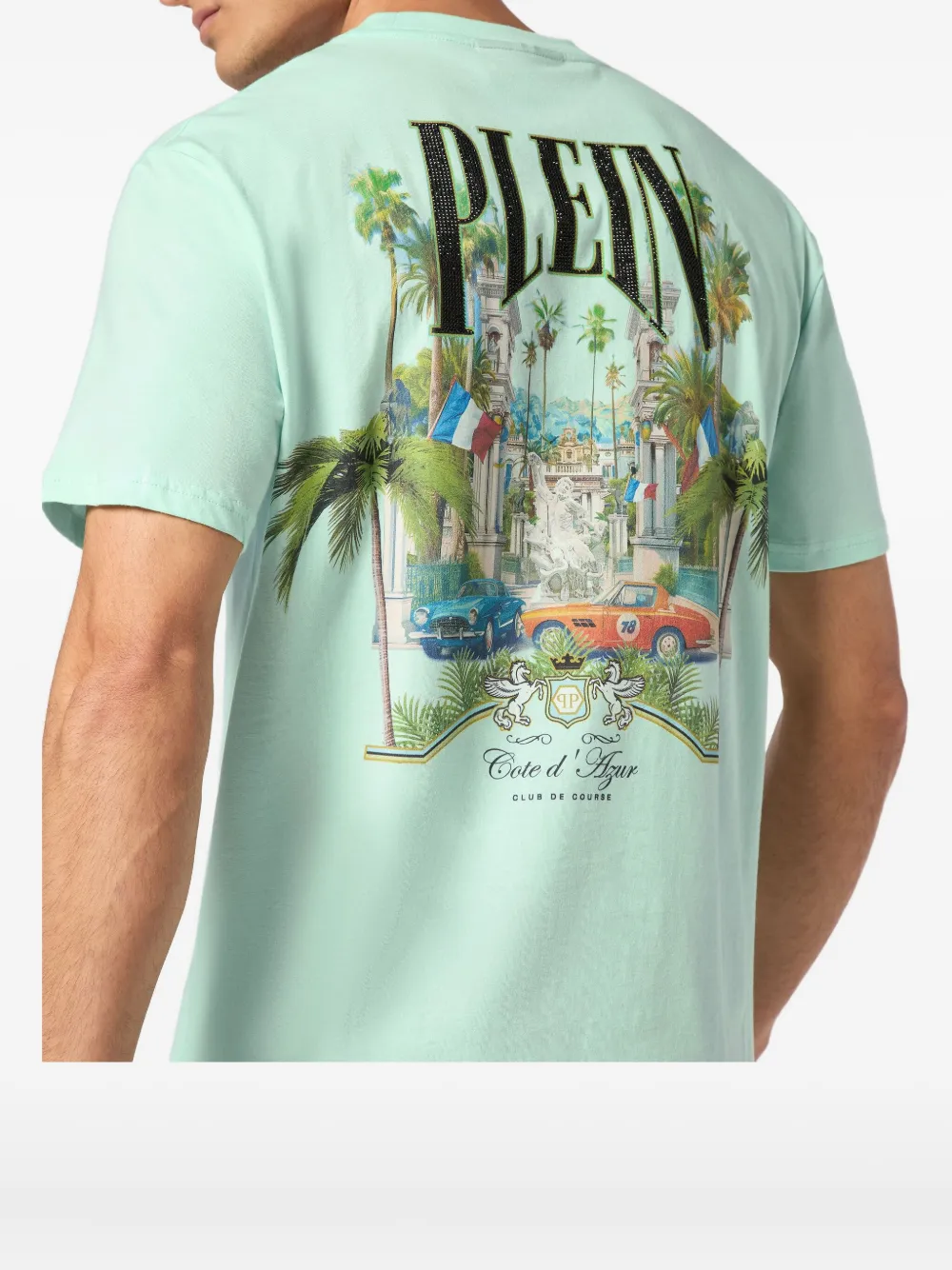 Philipp Plein Supercar Racing T-shirt Groen