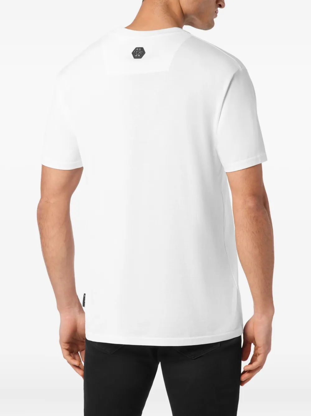 Philipp Plein Coursive Border T-shirt Wit