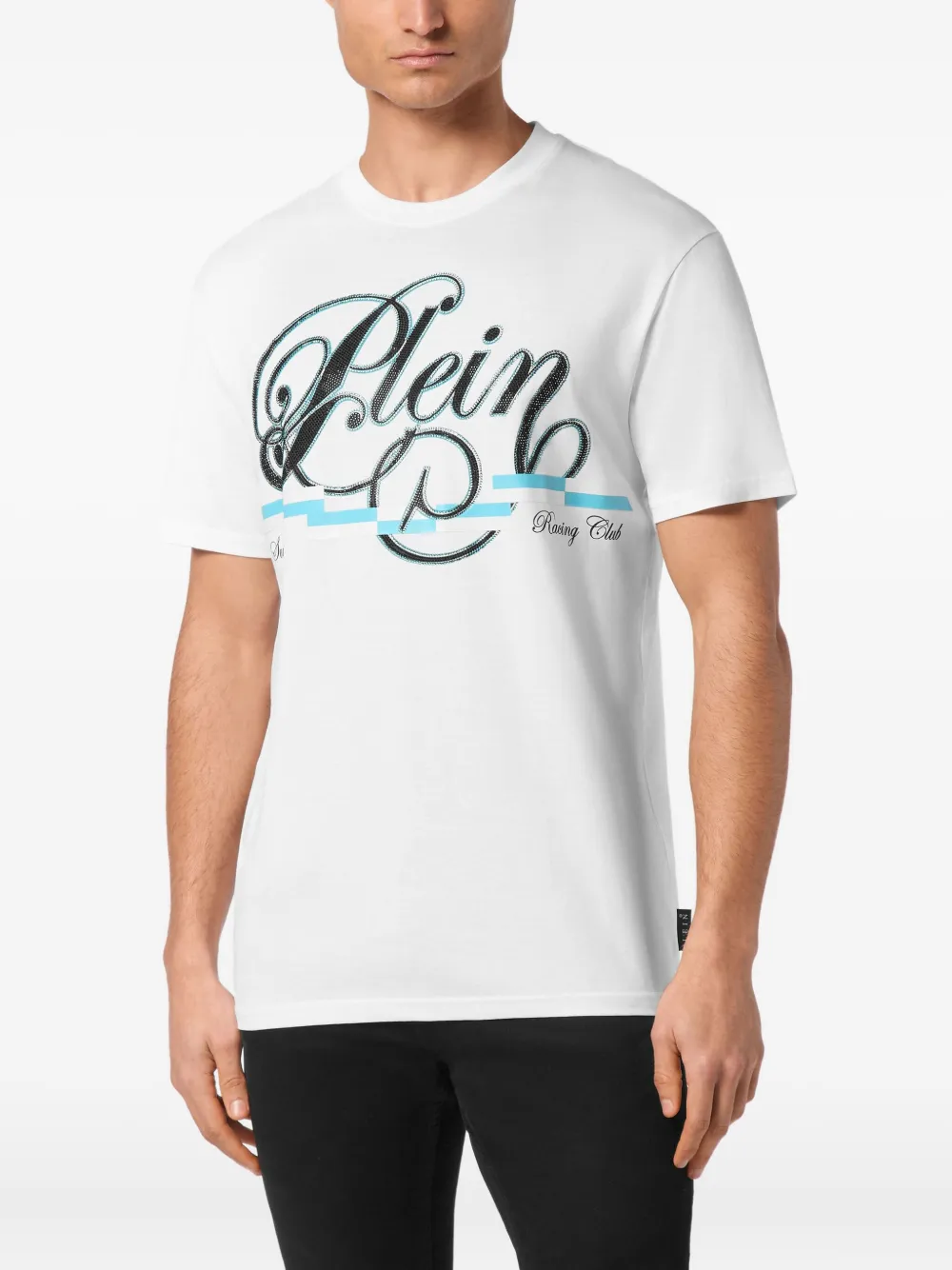Philipp Plein Coursive Border T-shirt Wit