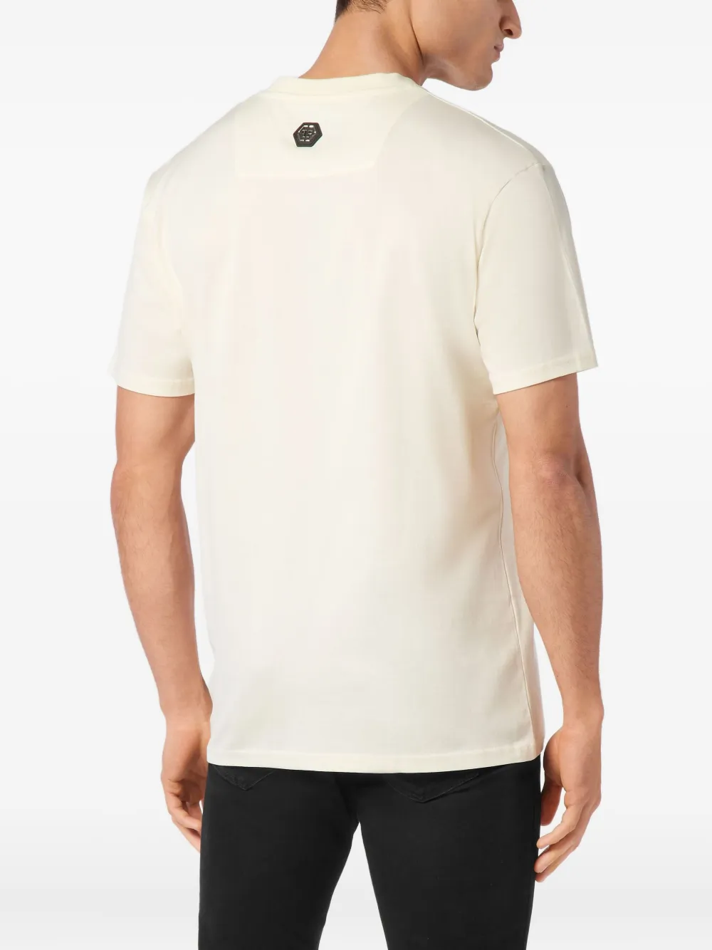 Philipp Plein Coursive Border T-shirt Wit