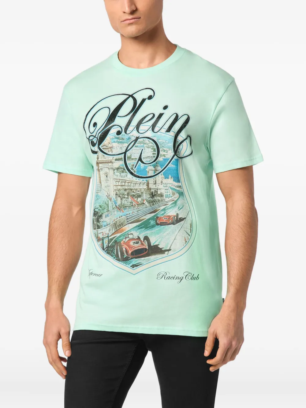 Philipp Plein Racing Car T-shirt Groen