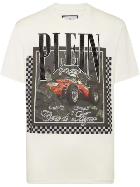 Philipp Plein playera con estampado gráfico