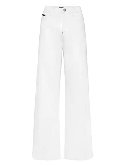 Philipp Plein logo-embroidered jeans