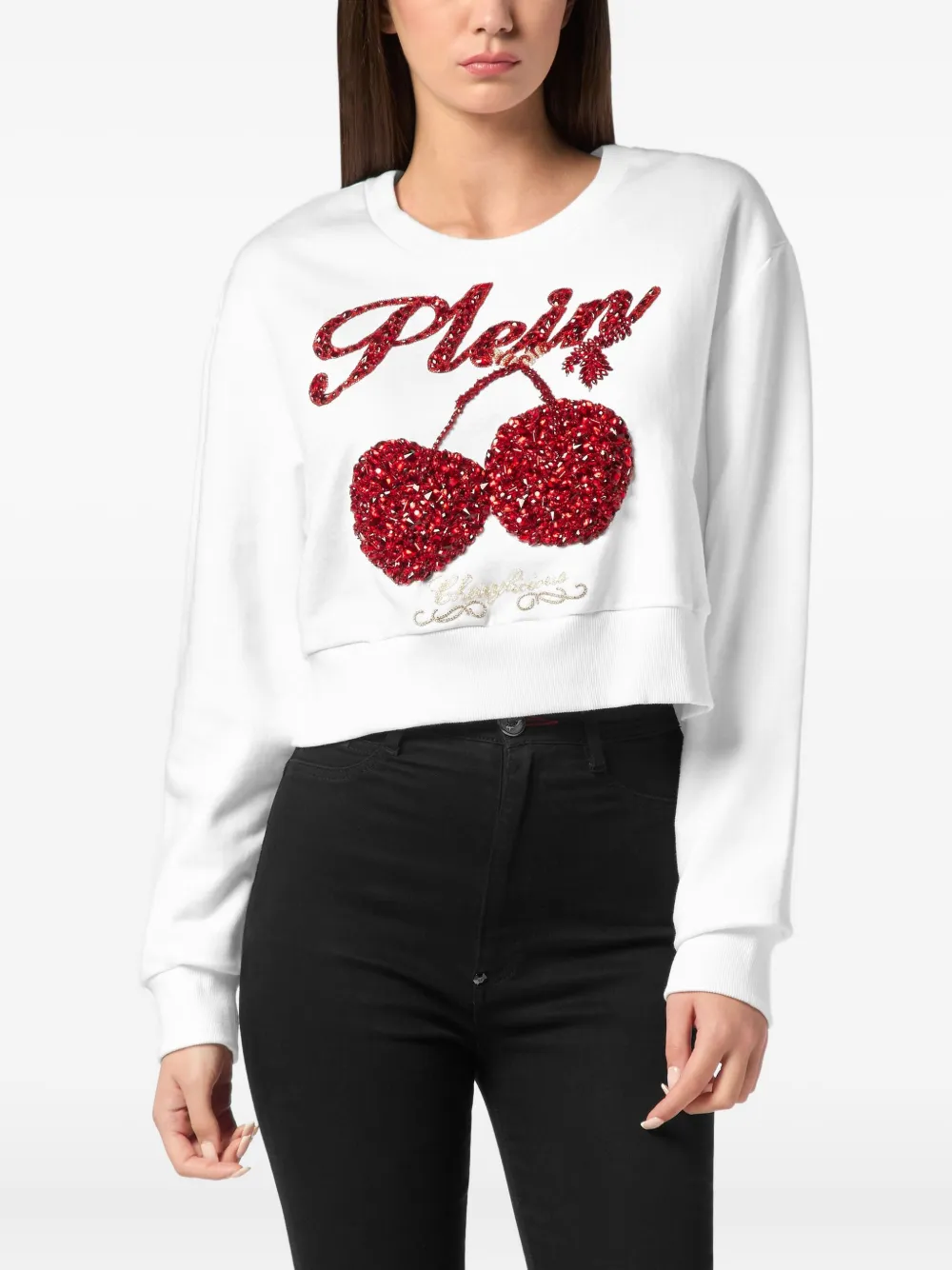 Philipp Plein Sweater met logo Wit