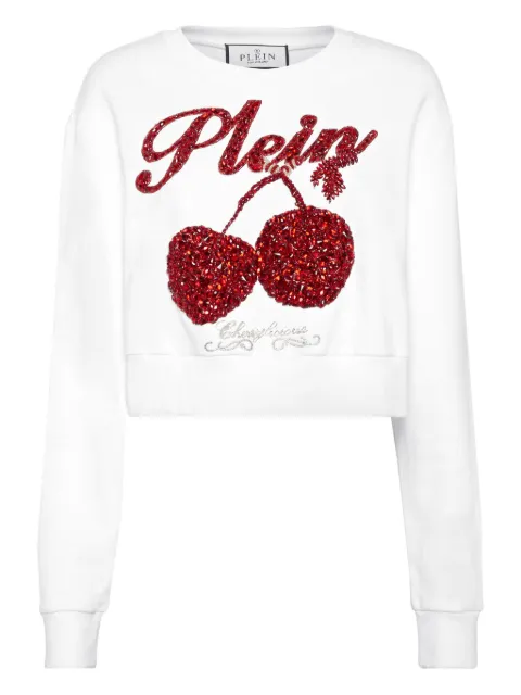 Philipp Plein Cherries logo lettering sweatshirt